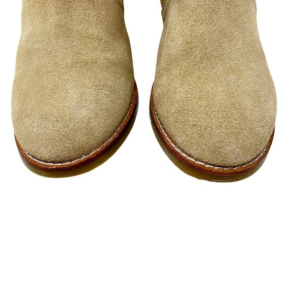 NEW Sperry Top-Sider Marlow Suede Heeled Ankle Boots Tan/Gold Shimmer size 8 M - Picture 10 of 16